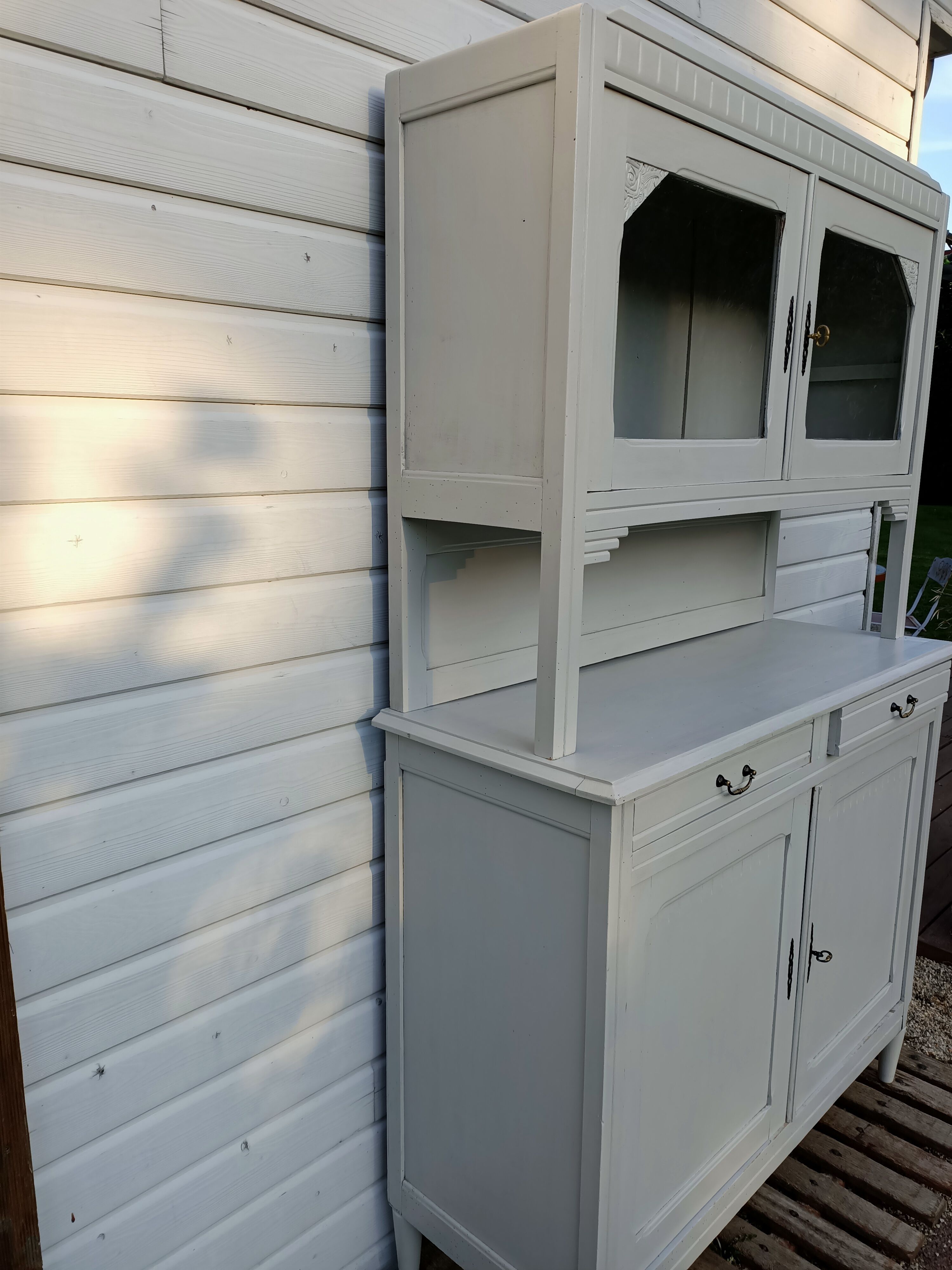 Sideboard 2 bodies in painted wood