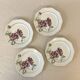 Set of 4 Sarreguemines Simone plates – Vintage floral design