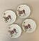 Set of 4 Sarreguemines Simone plates – Vintage floral design