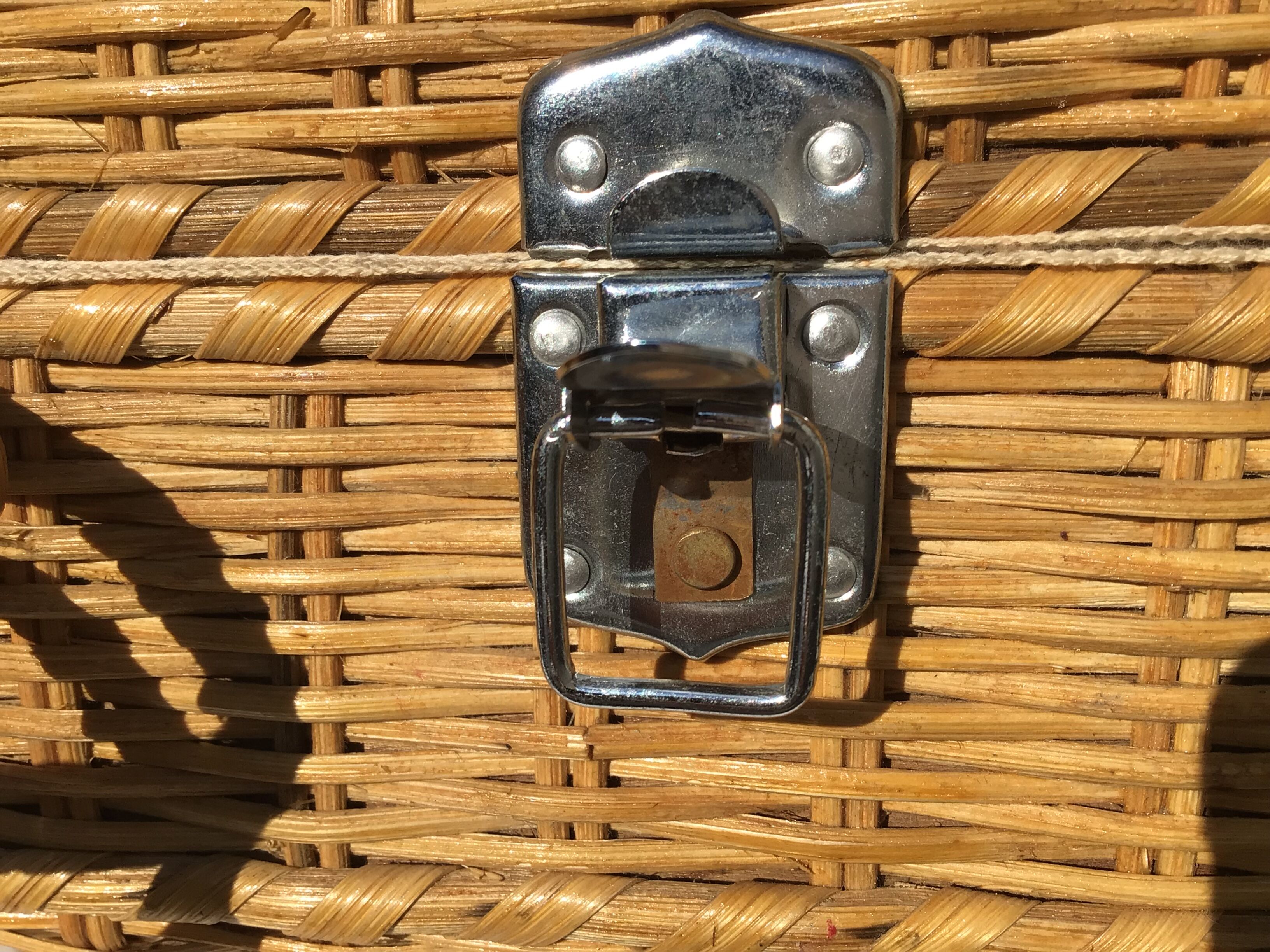 Natural wicker case 30x40cm inner fabric