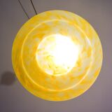 Art Deco yellow Murano glass pendant, 1950