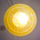 Pendentif Art Déco en verre de Murano jaune, 1950