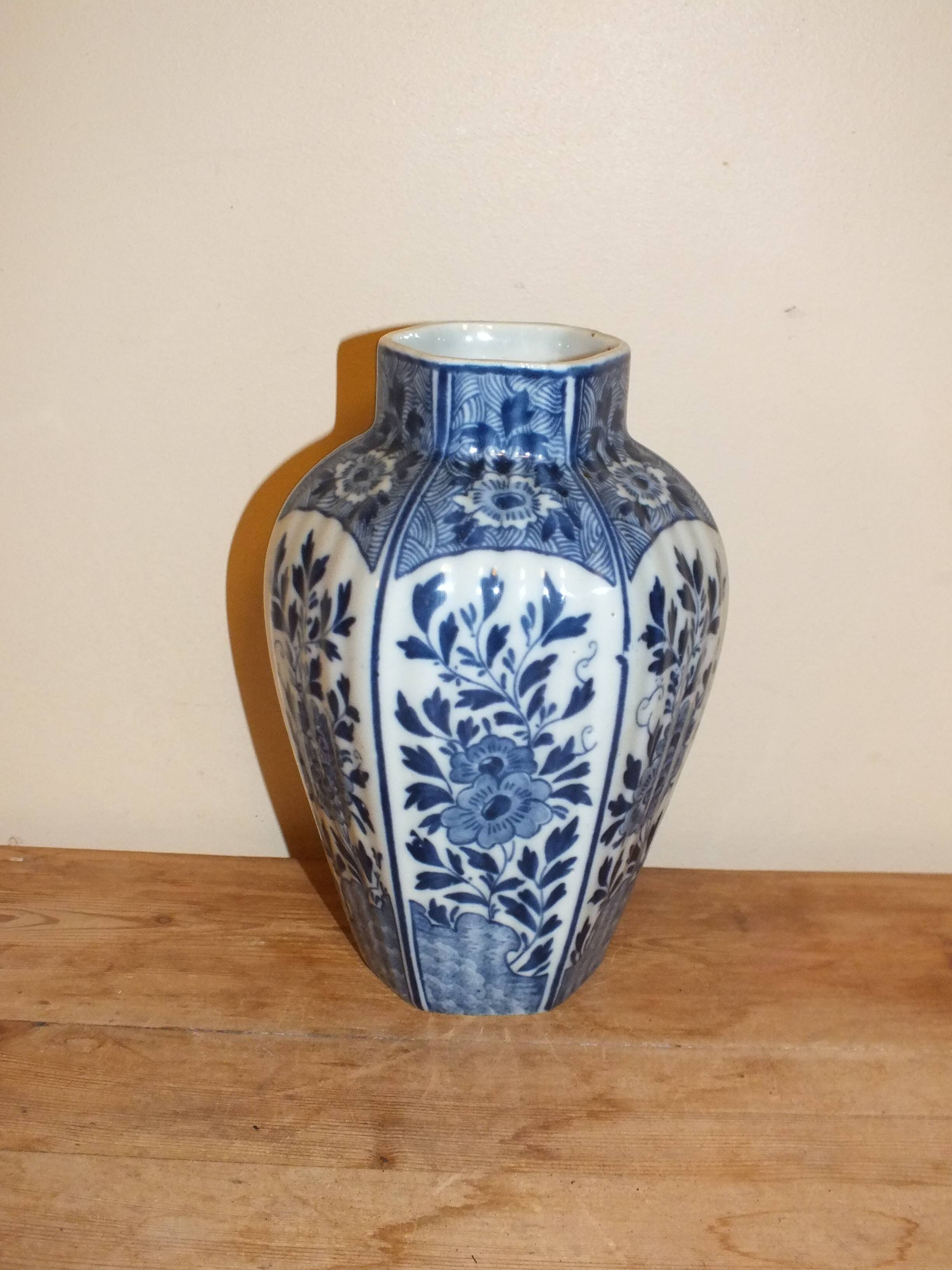 Delft porcelain vase in the style of the 18th century