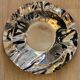 Alessi cut basket flat design Lluis Clotet in crumpled stainless steel