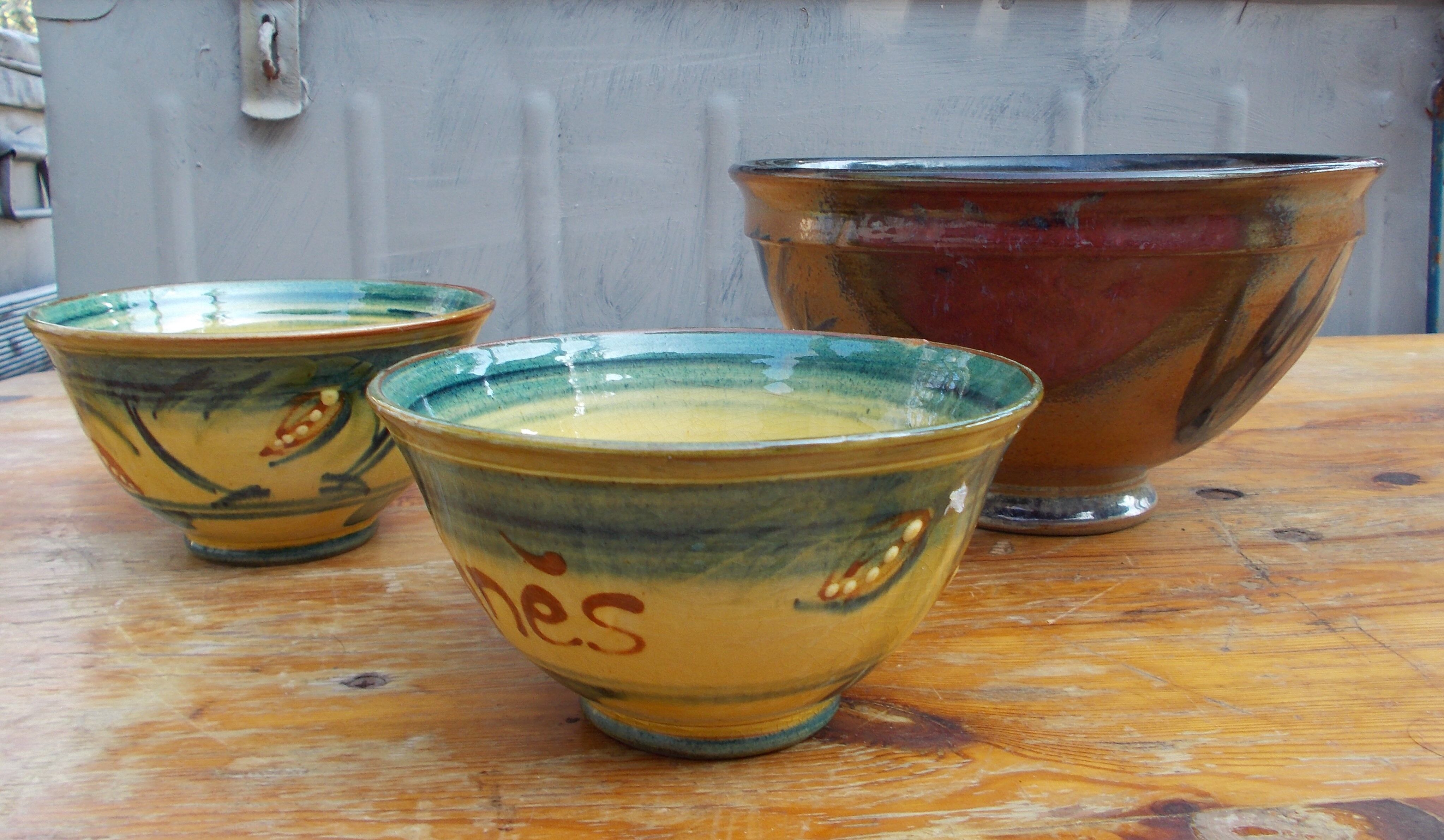 Set of 3 corsican ceramic