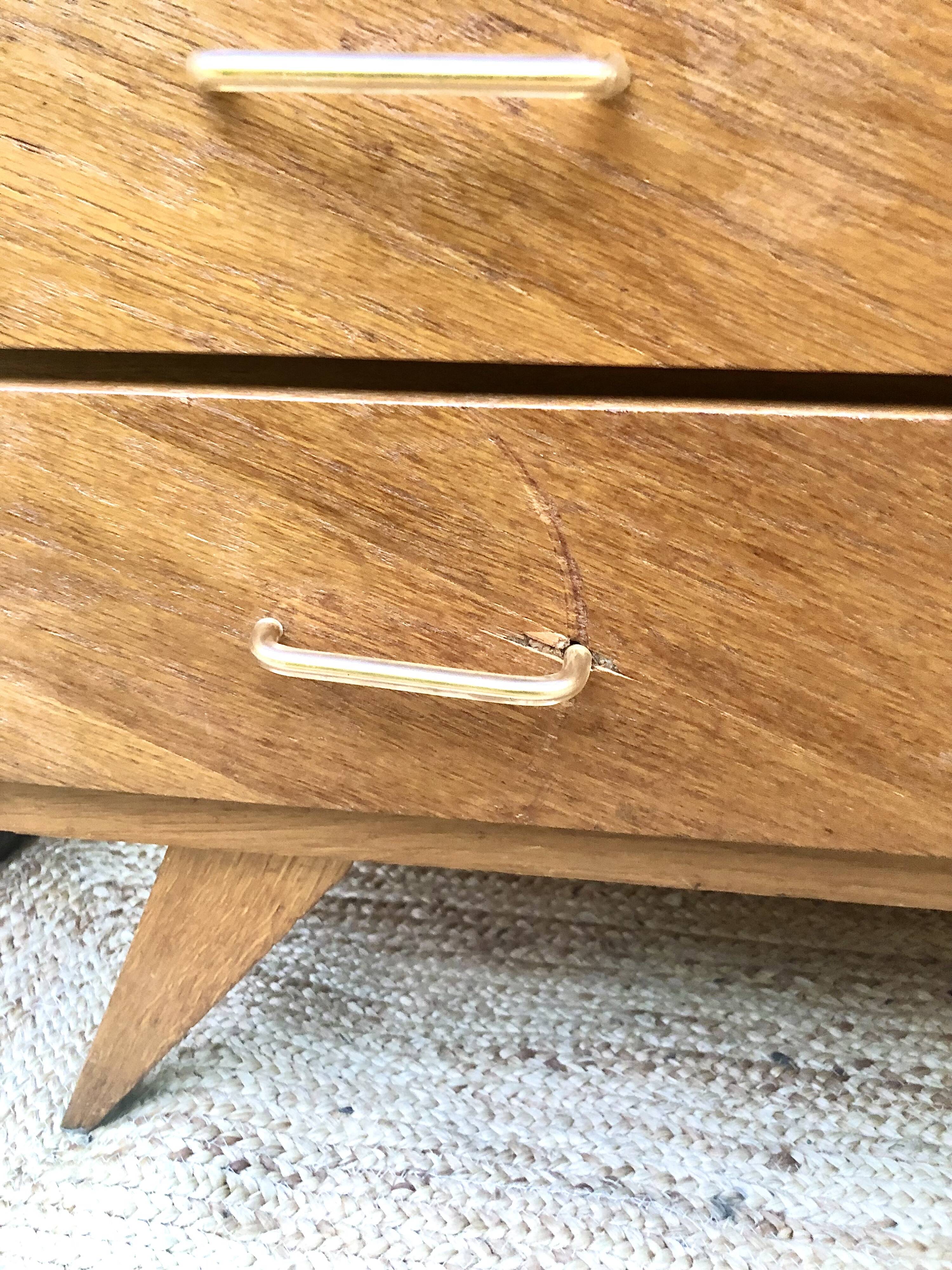 Commode vintage pieds compas