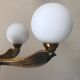 Pair of wall light vintage bronze swallows Annees 50