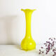 Yellow opaline vase, vintage