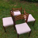 Table et chaises palissandre