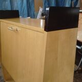 Guariche-style metal and wood secretary