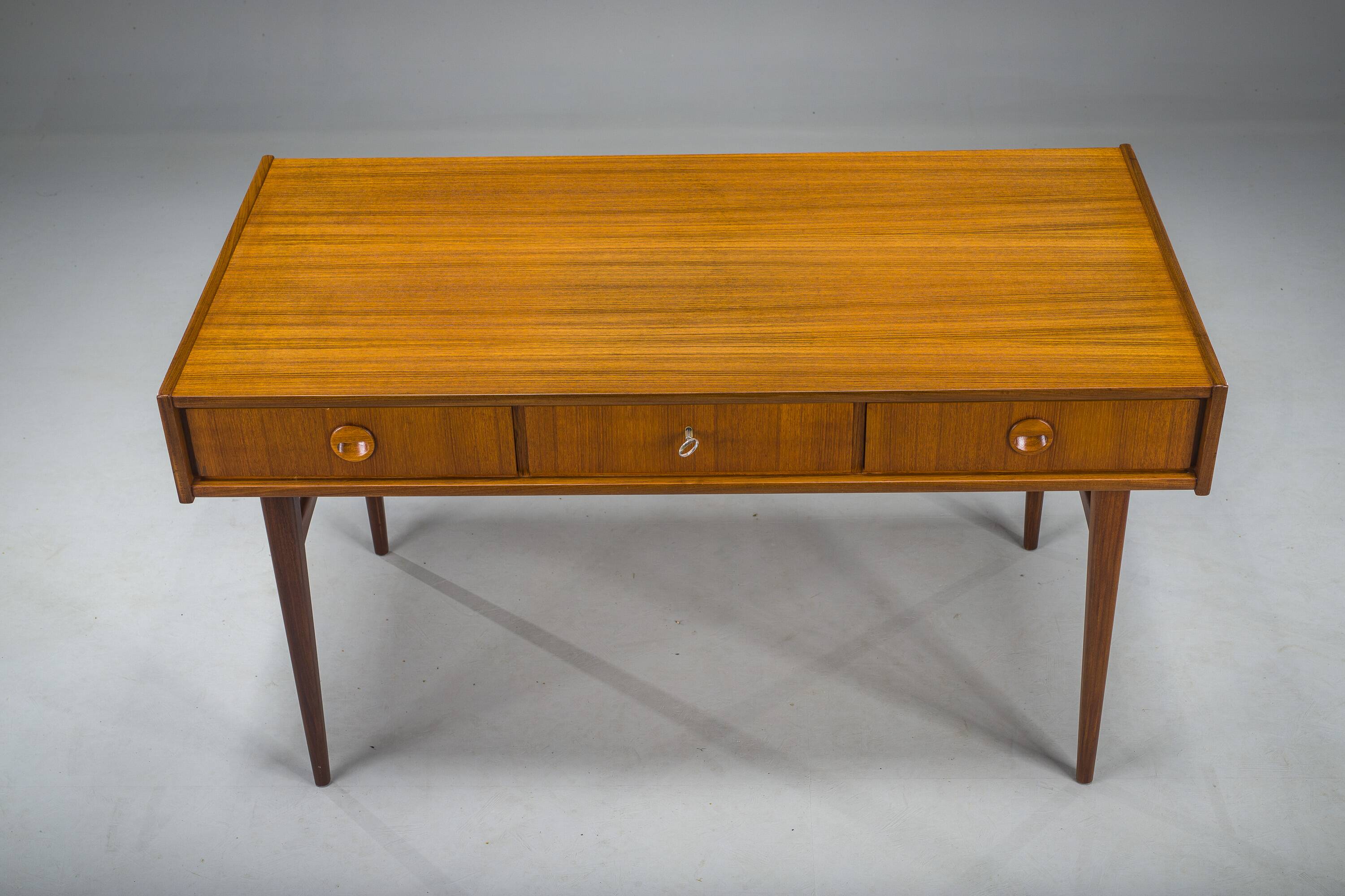 Mid-Century Teak Desk attributed to Bartels Works, 1960s