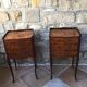 Pair of inlaid nightstands