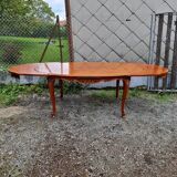 Louis XV extendable oval dining table