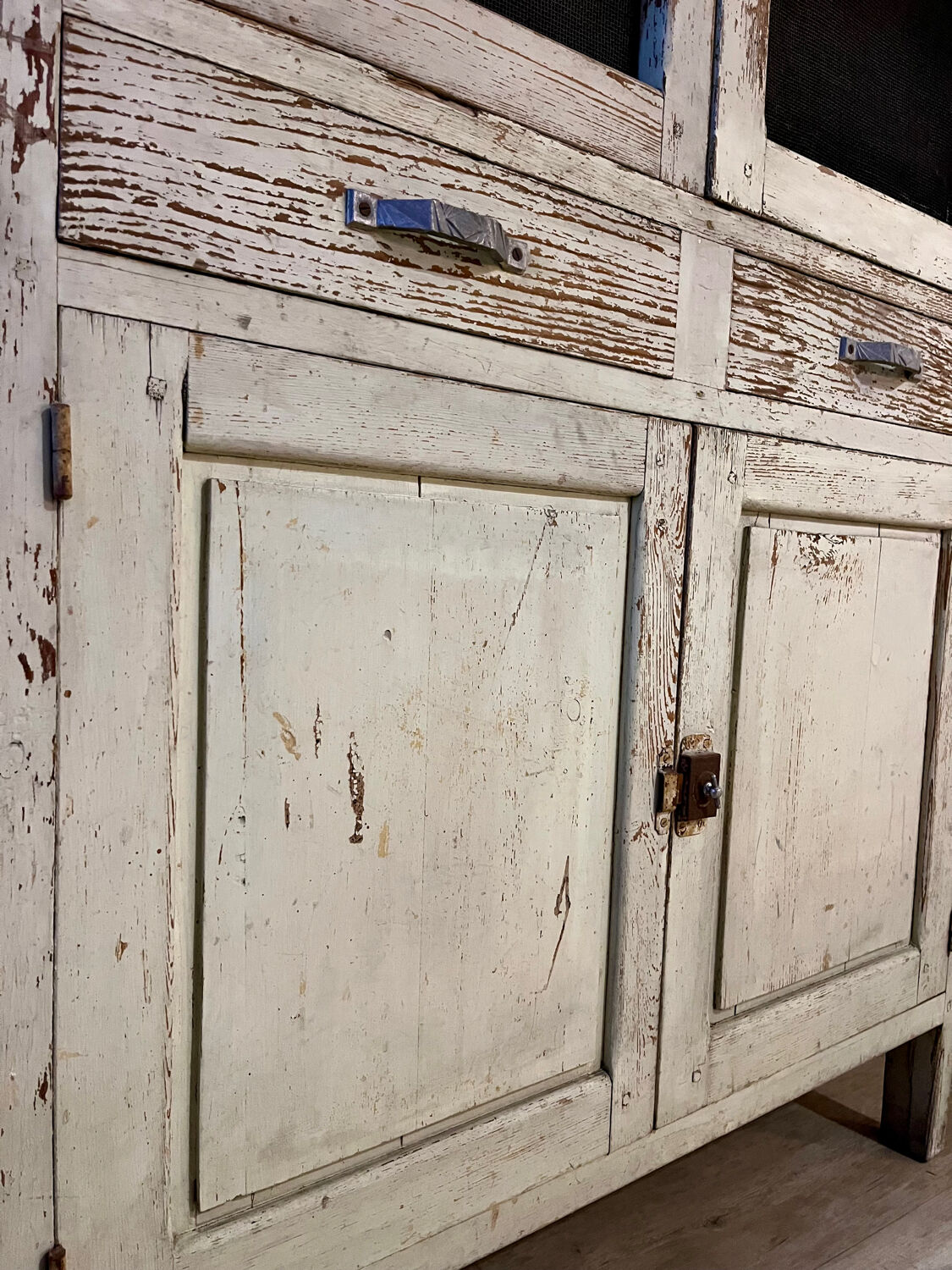 Buffet, dresser, pantry in patinated wood