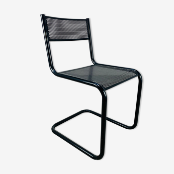 80s perforated metal Cantilever chair