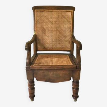 Fauteuil bois et cannage