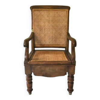 Fauteuil bois et cannage