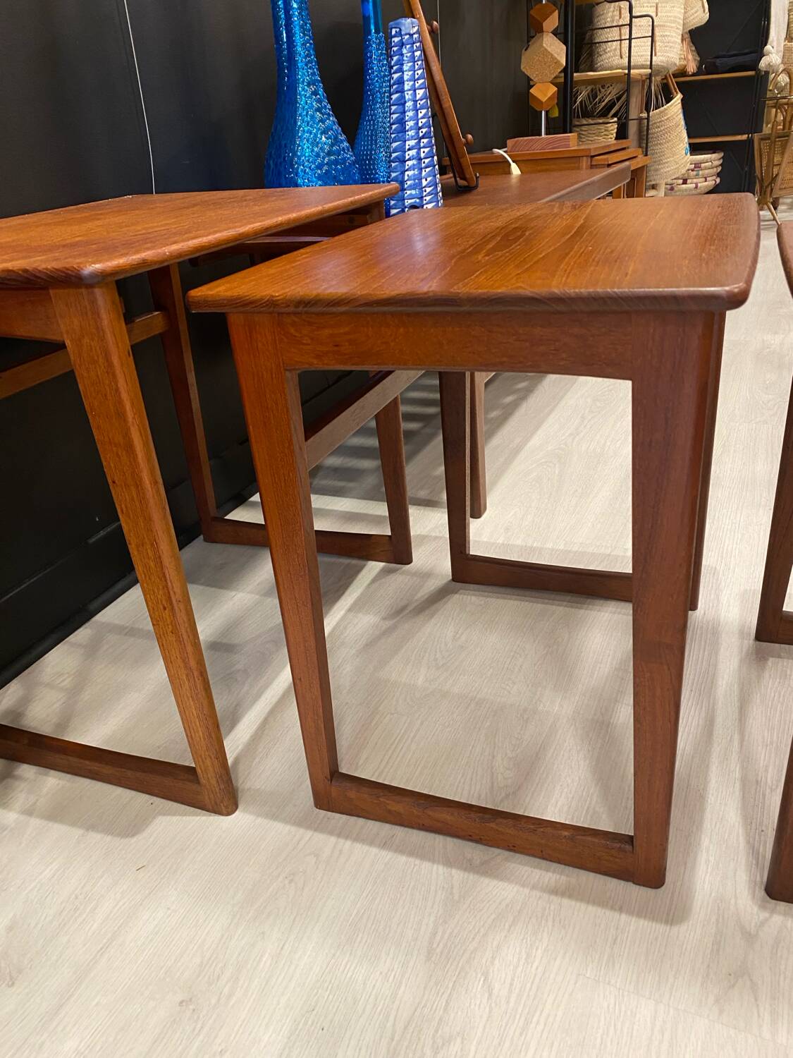 Table gigogne teck scandinave 1970
