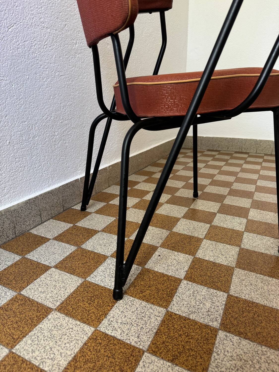 Tubular armchair chair from the 50s