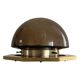 Octagonal ceiling light in brown glass and brass base by Limburg, 1960s, Germany.