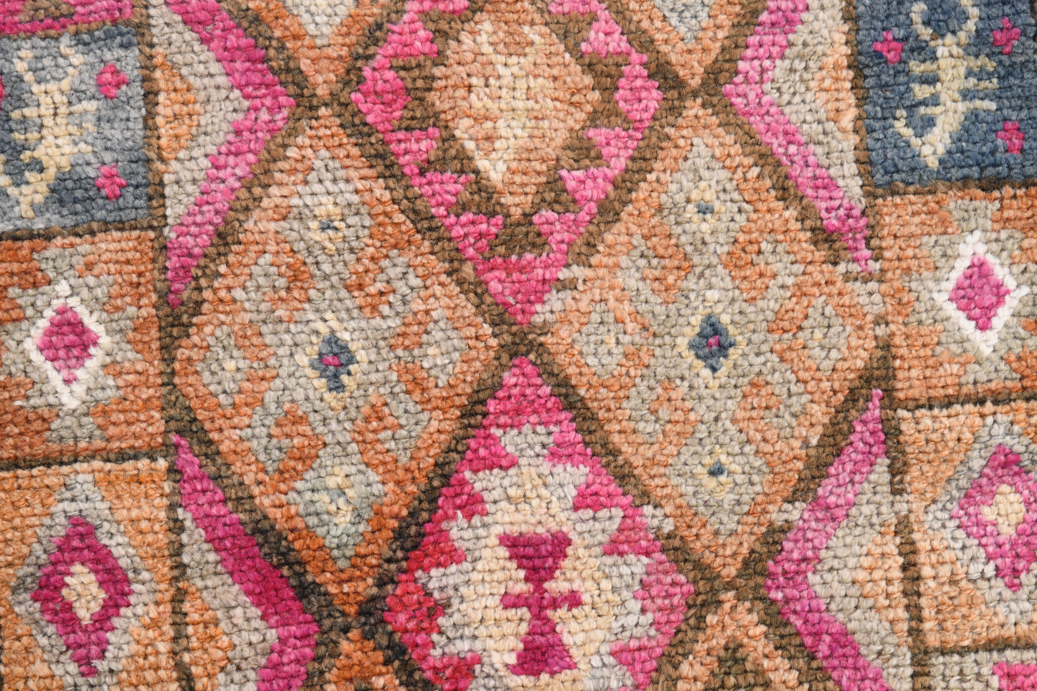 2x12 Narrow Vintage Runner Rug, 76x363Cm