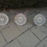 Set of 4 wrought iron garden chairs