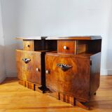 Paire de tables de chevets Art déco