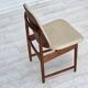 1960s, Danish design by Arne Vodder, set of 3 chairs, teak wood, furniture