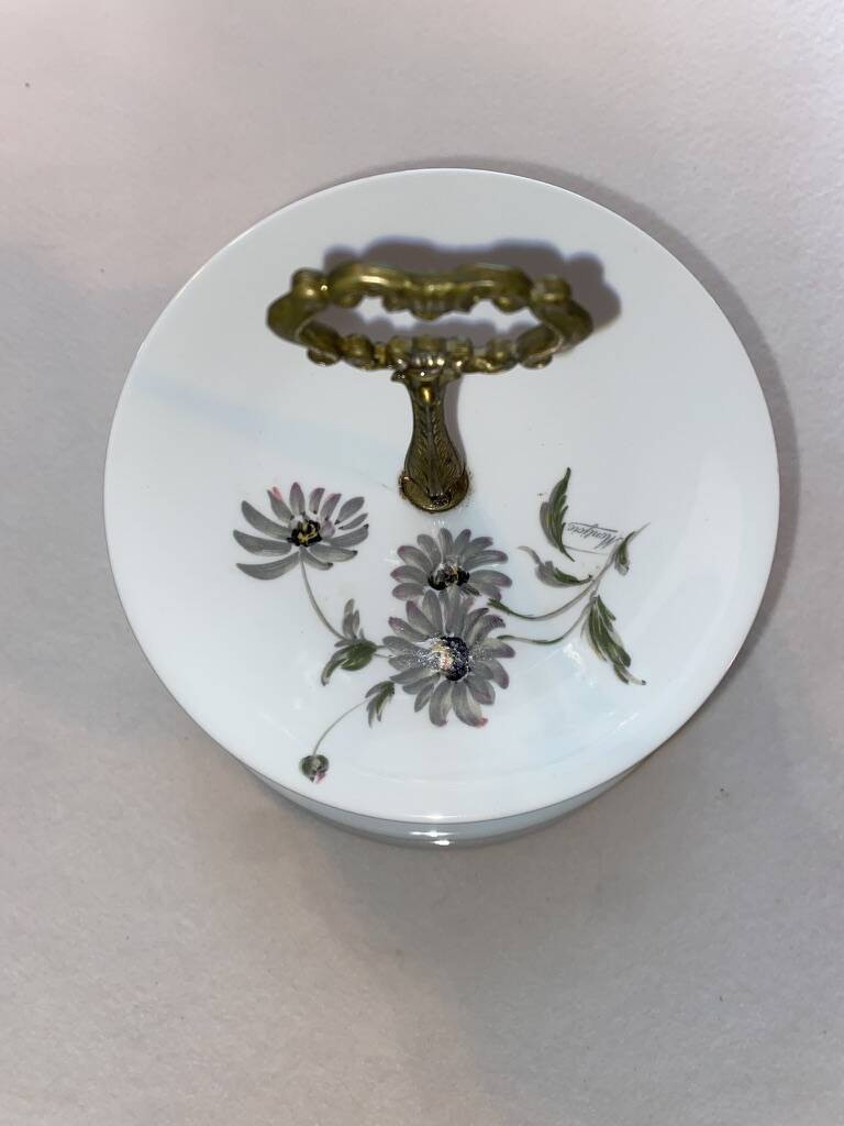 Silent Servant 3-Tiered Limoges Porcelain – Floral Decoration "Montjoie"