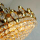 Mid century chandelier Palwa crystal glass