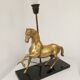 Table lamp Horse in gilded brass
