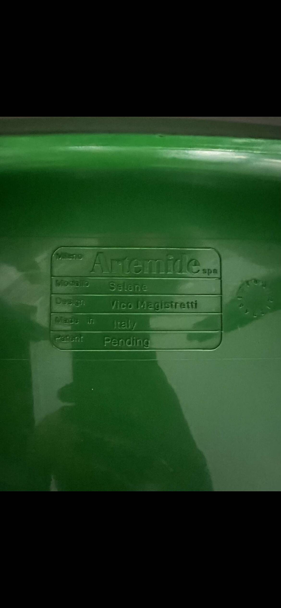 – Pair of original Selene chairs by Vico Magistretti for Artemide (196