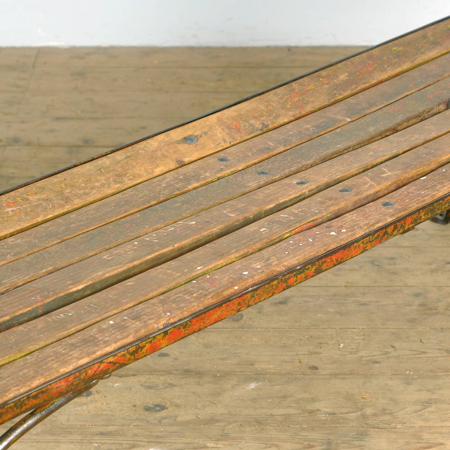 Riveted Iron Park Bench 1920's