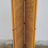 Vintage wicker claustra screen - 1950s