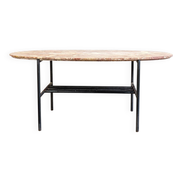 Table basse marbre et acier