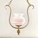Vintage pink and gold pendant light