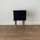 Black bedside, a drawer