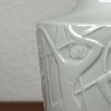 Vintage White Porcelain Vase from the Paradies Series by Kurt Wendler for Edelstein Bavaria, 1970s