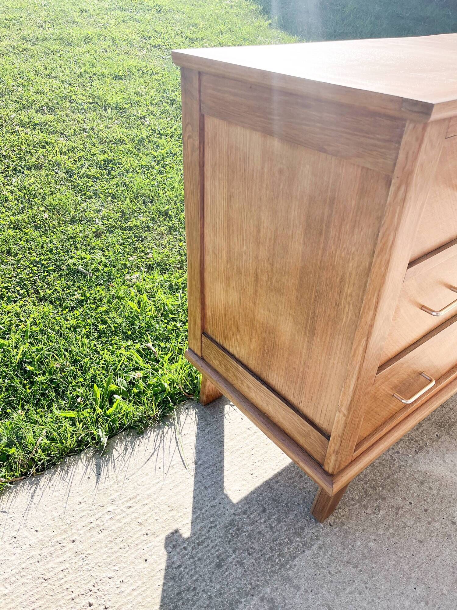 3-drawer chest of drawers, compass feet, from the 50s