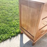 Commode à 3 tiroirs ,  pieds compas , des années 50'