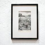 Lithograph signed Paul Petit