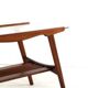 Coffee Table with Glass and Magazine Holder - mid century dutch design
