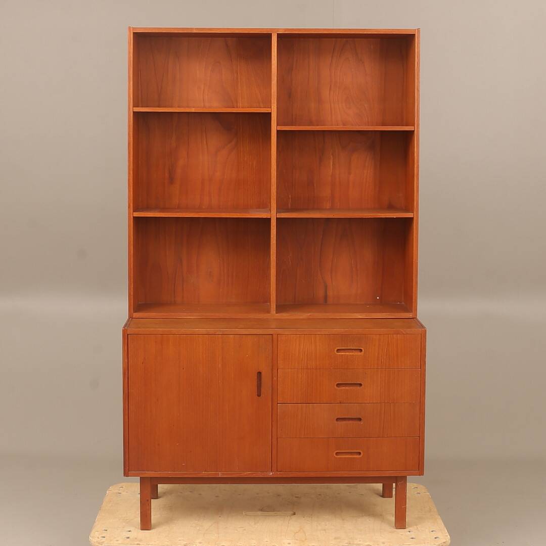 BOOKCASE CHEST Vintage in teak 1960 Sweden