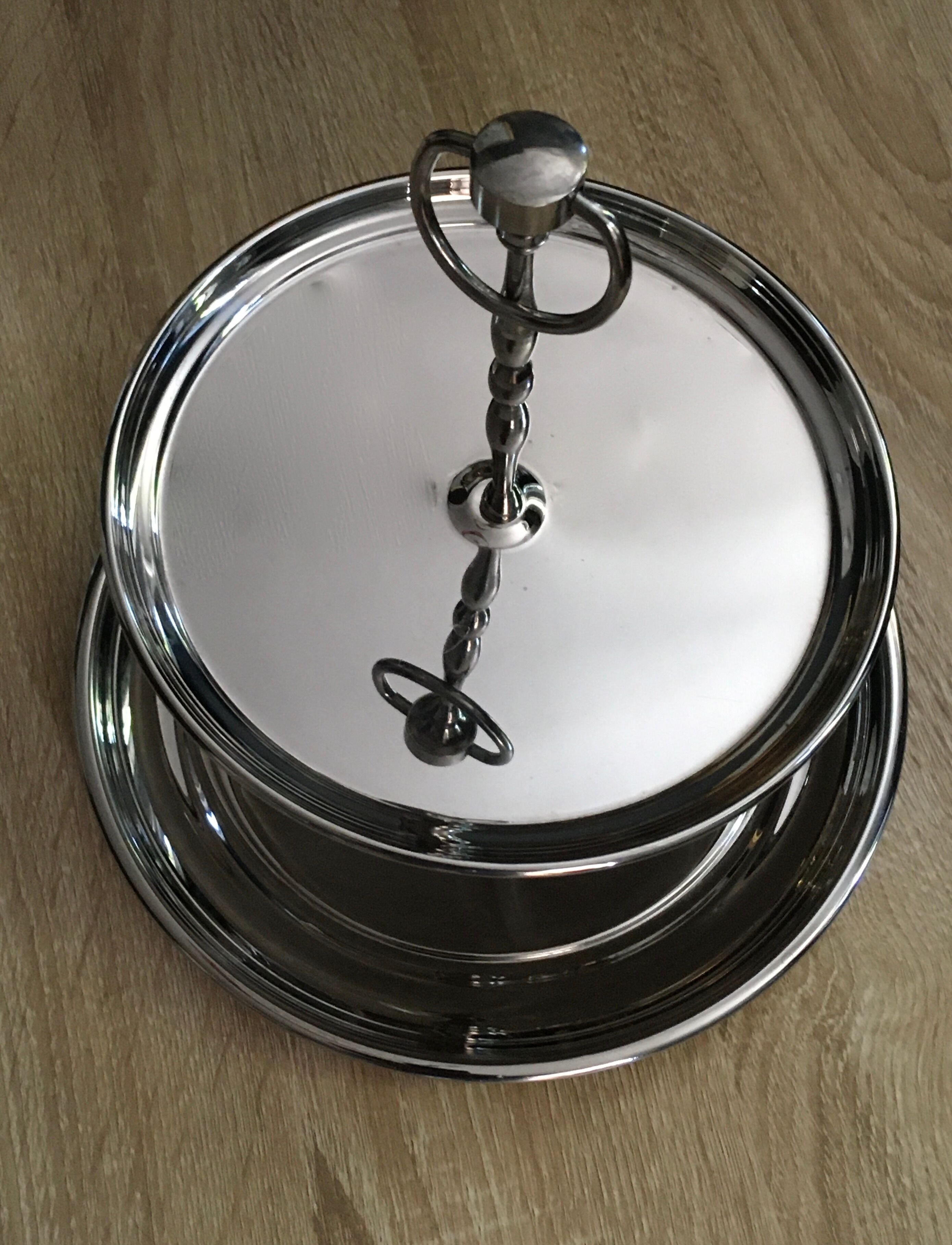 Servant or display Inox 2 trays Couzon