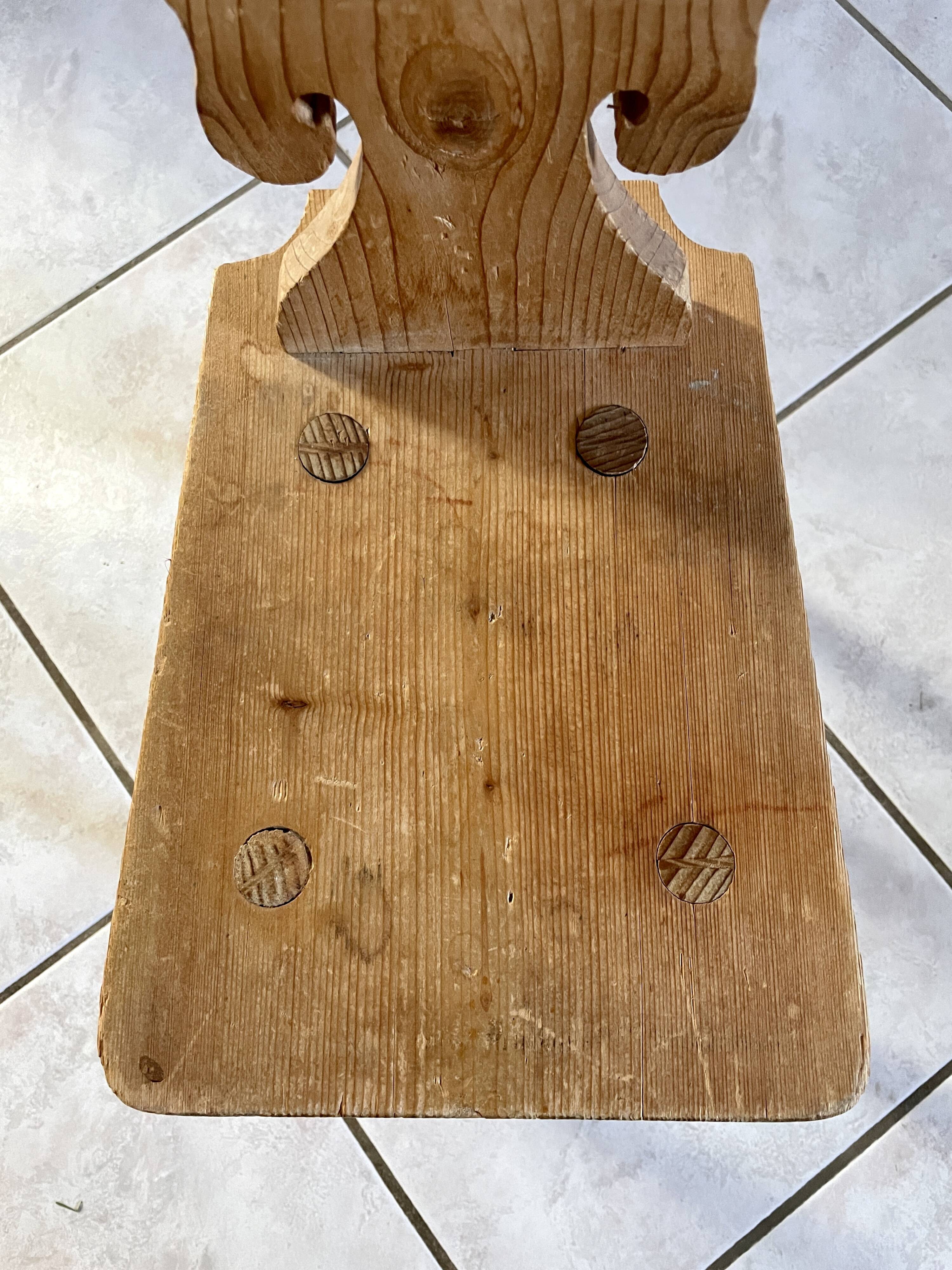 Rustic children's chair