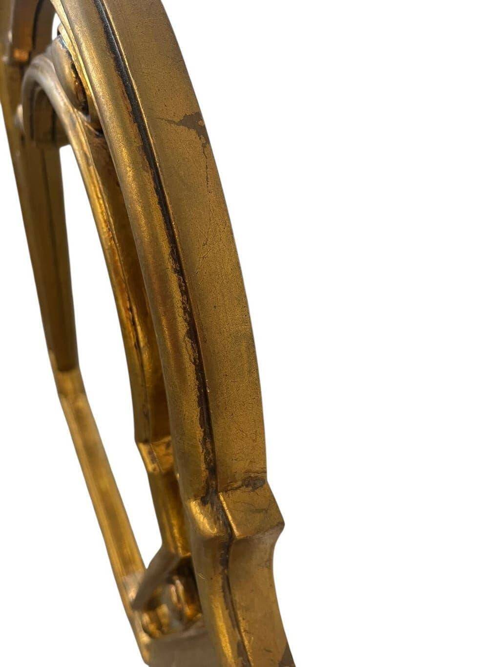 Miroir baroque vintage doré