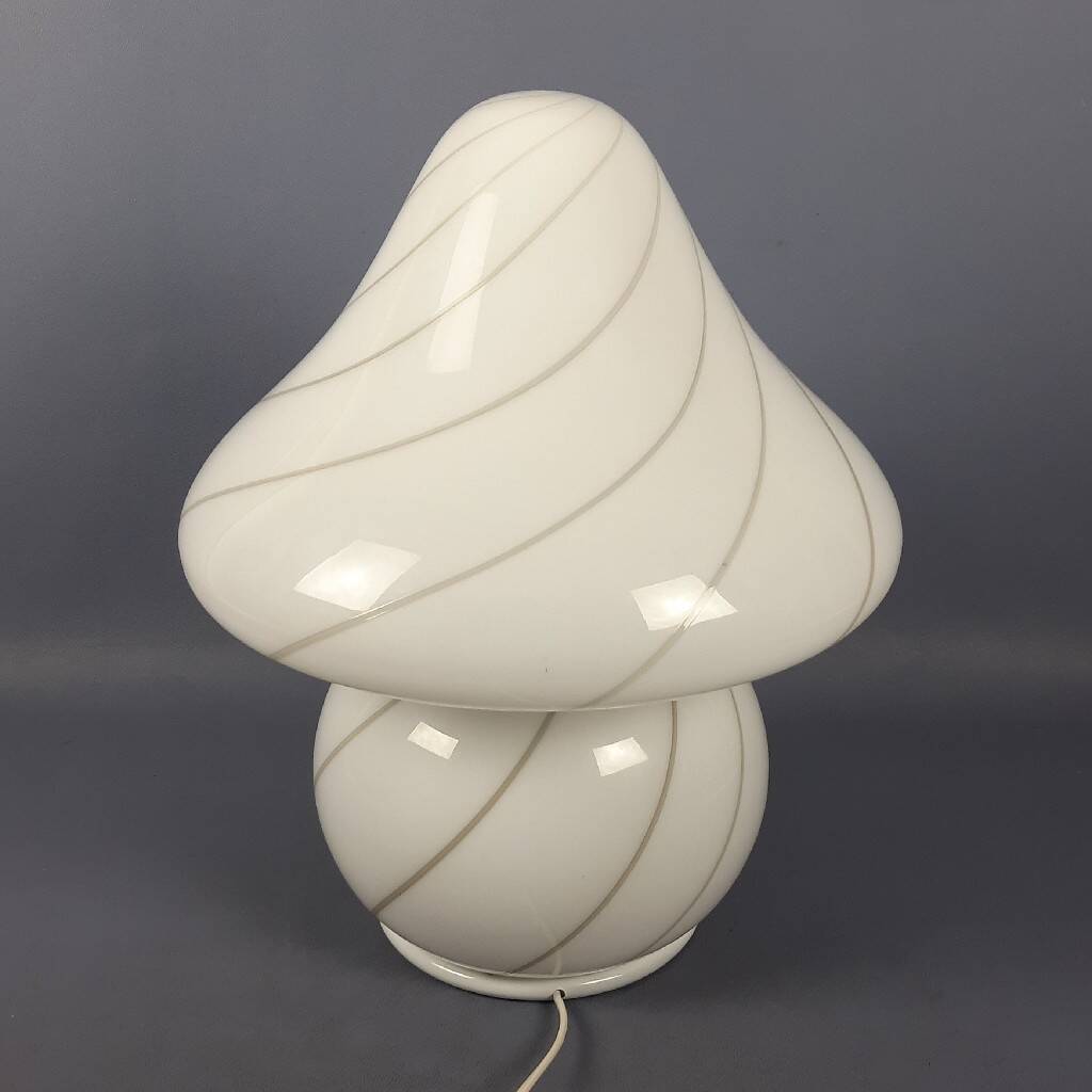 Mushroom lamp in Murano glass, modernist design by Nason Mazzega from the 1970s.