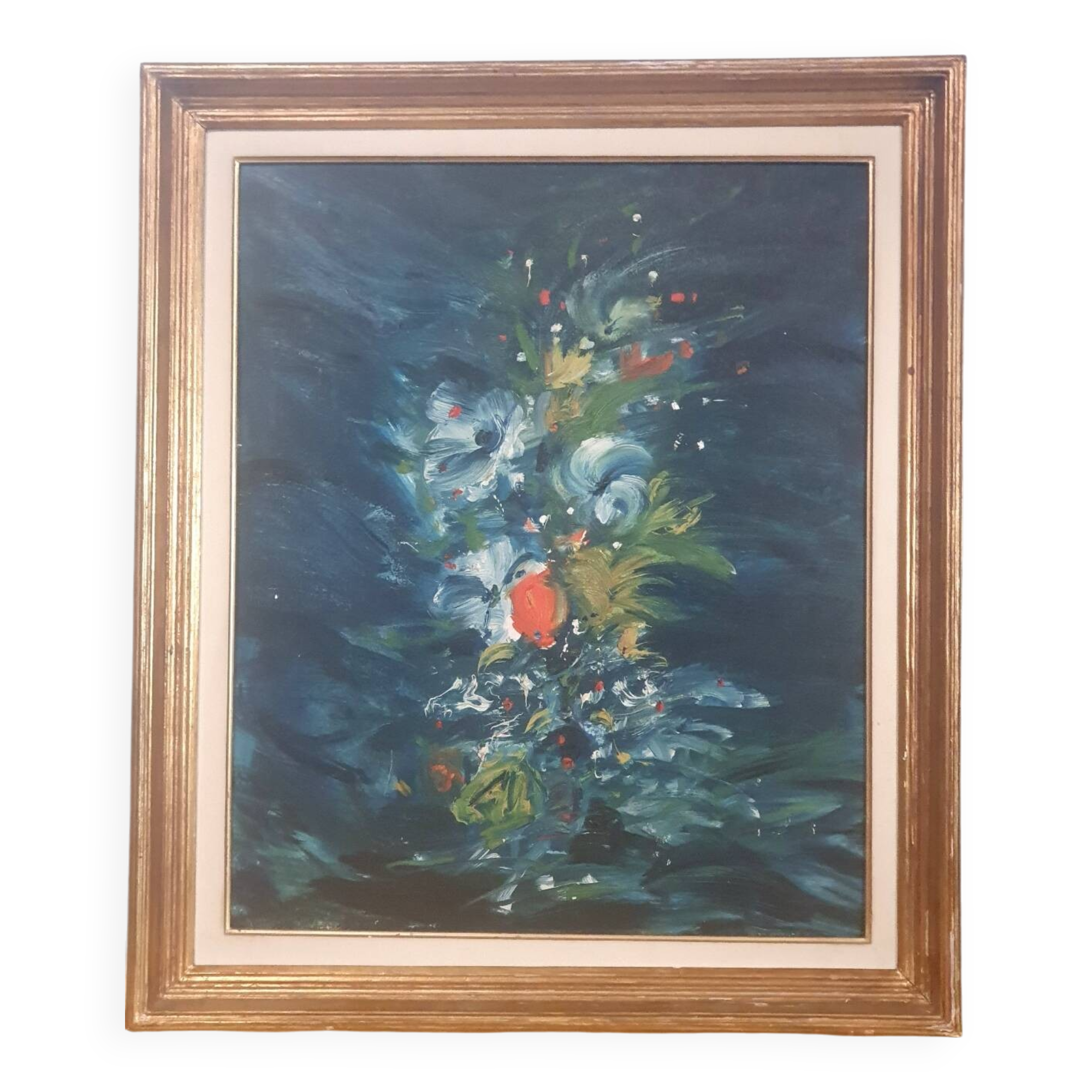 Ancient flower painting