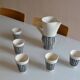 Roger Capron (1922 2006) orangeade service in enamelled tin earthenware