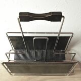 Vintage Scandinavian magazine rack in modernist style - 1960s
